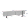 Nordure Mueble para TV Onera - Pino Atlántico, Negro